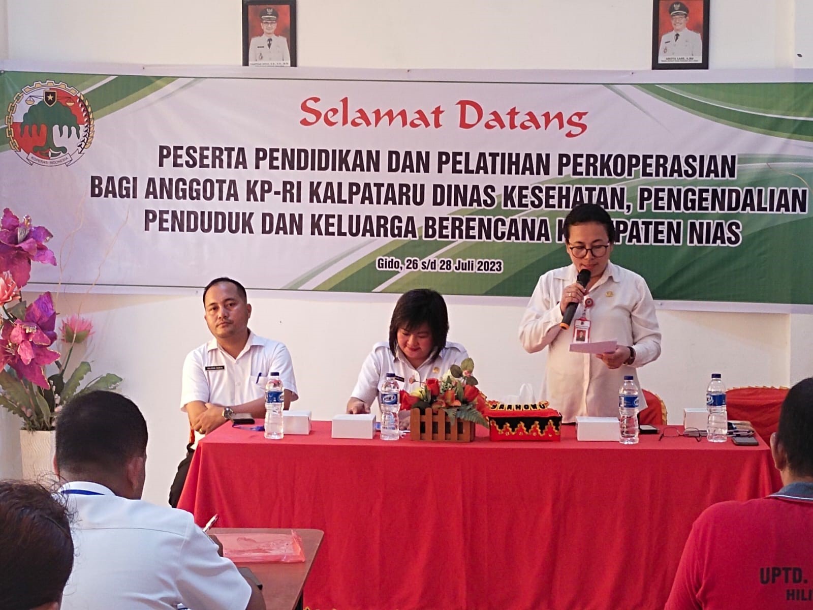 KEGIATAN PENDIDIKAN DAN PELATIHAN PERKOPERASIAN BAGI ANGGOTA KP-RI KALPATARU DINAS KESEHATAN, PENGENDALIAN PENDUDUK DAN KELUARGA BERENCANA KABUPATEN NIAS